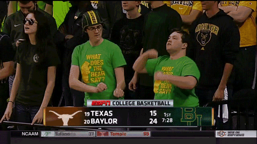Today&#39;s Episode Of &quot;Baylor Fans Try To Dance&quot;