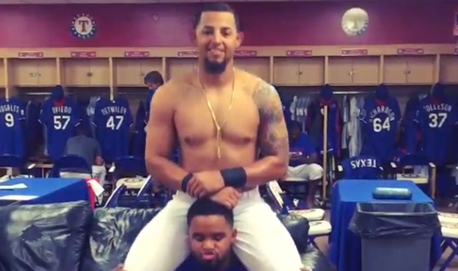 Just Prince Fielder, Doing Some Squats With A Rougned On His Back