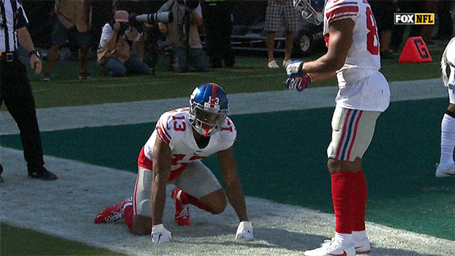 Odell Beckham Jr. Celebrates A Pair Of Touchdowns By Peeing And Protesting