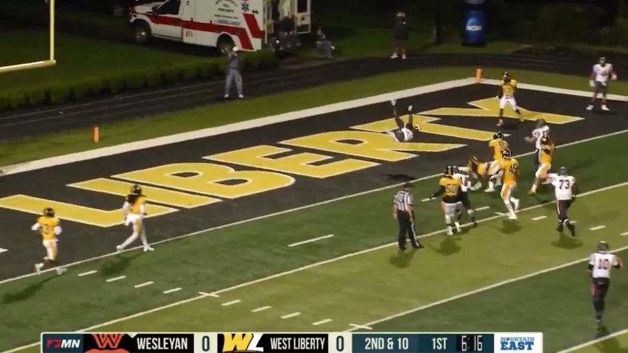 Ambitious Running Back Flips Over, Through Would-Be Tackler For Spectacular Touchdown