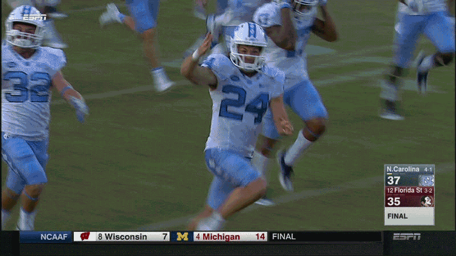 UNC Kicker Taunts Florida State With Tomahawk Chop After Nailing Game-Winner