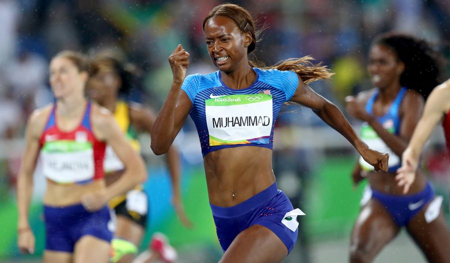 Dalilah Muhammad Covers Herself In Gold<em></em>