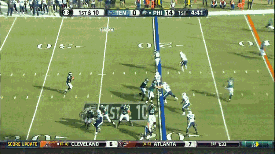 Michael Griffin Lays Cheap Hit On Brad Smith, Later Gets Hurt And Booed