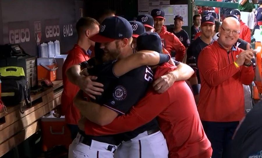 Stephen Strasburg&#39;s Teammates Must Keep Hugging Him Until His Icy Heart Melts