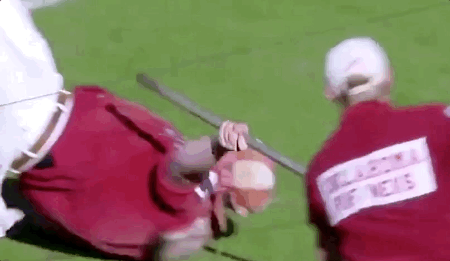 Oklahoma Sooner Schooner RUF/NEK Shows Us The Pain Too Much School Spirit Can Cause