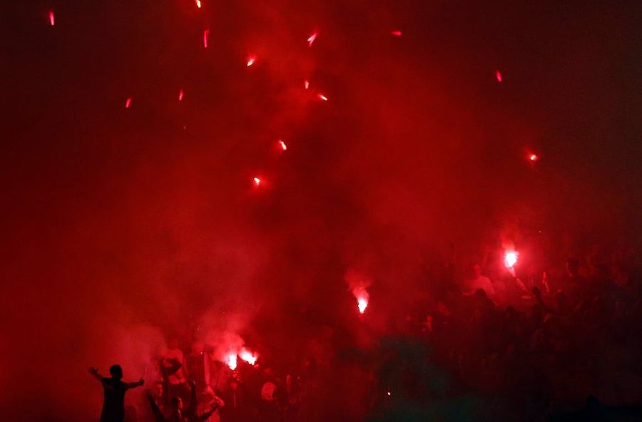 Smoke, Flares, Riot Police In Belgrade Derby Make For Haunting Photos