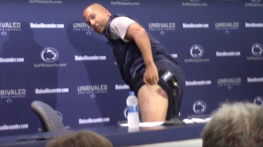 And Now, James Franklin's Dark Purple Butt