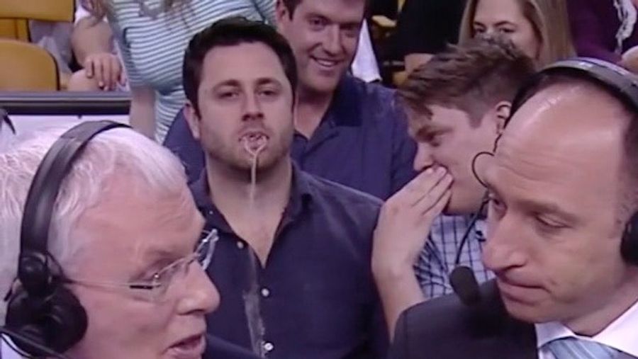 Celtics Fan Enjoys Himself