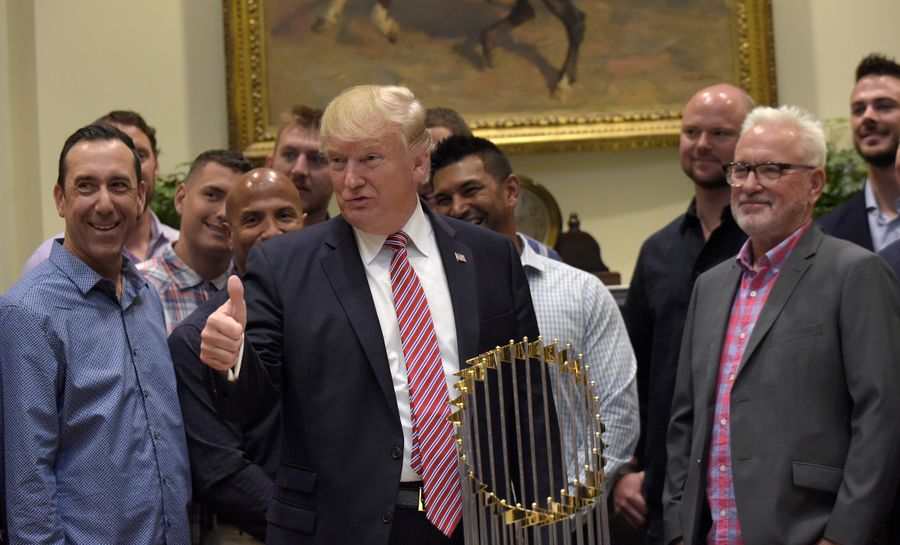 The Cubs Got To Watch Donald Trump Point And Talk