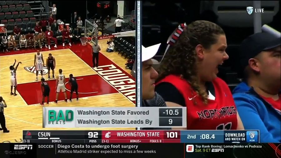 Cal State Northridge Basketball Fan Shrieks Like She&#39;s Dying During Free Throws