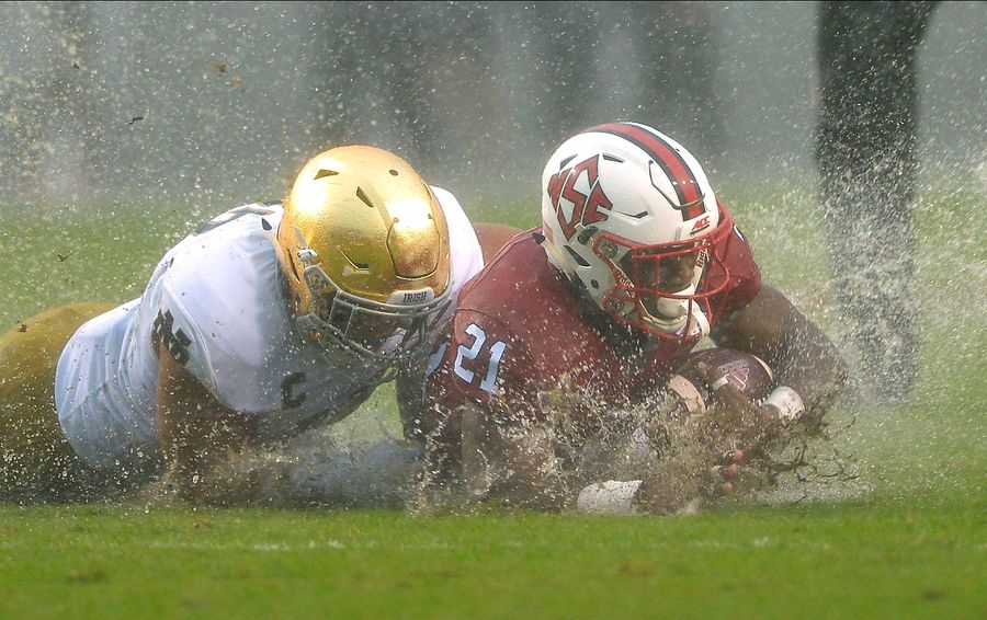 Nearly 60,000 People Stood In A Hurricane To Watch N.C. State Beat Notre Dame