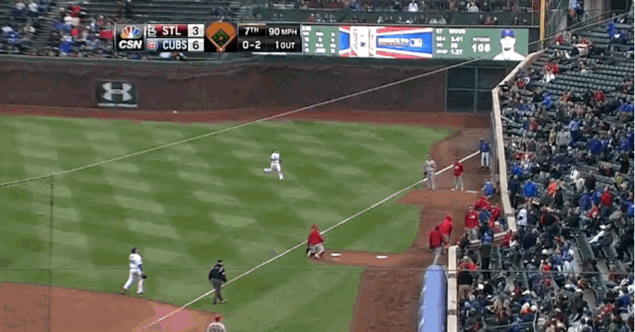 Cardinals Fan Makes A Mess Out Of Catching Foul Ball