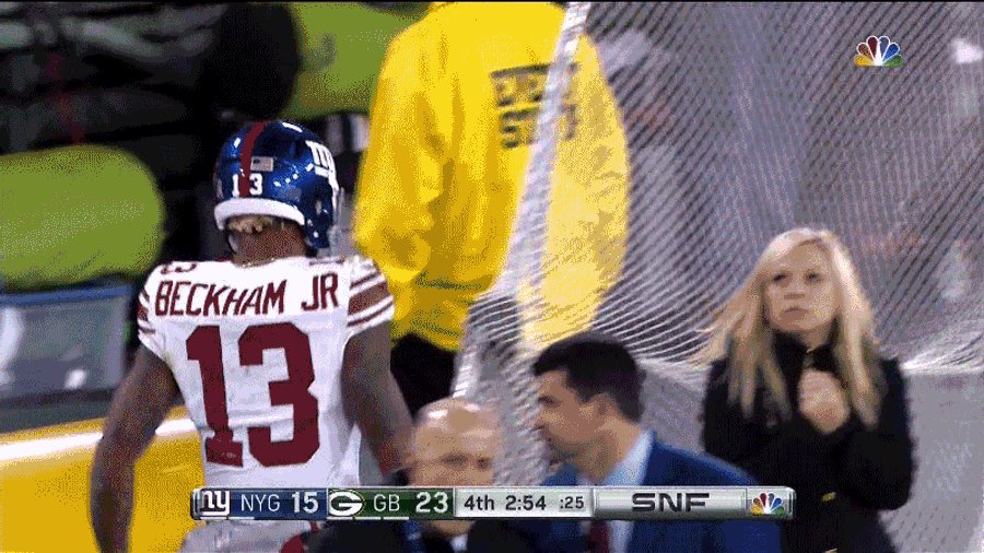 Odell Beckham Jr. Scores, Apologizes To Kicking Net