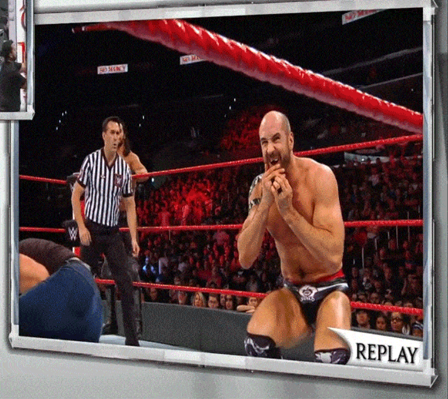 Cesaro Busted His Two Front Teeth On The Ringpost