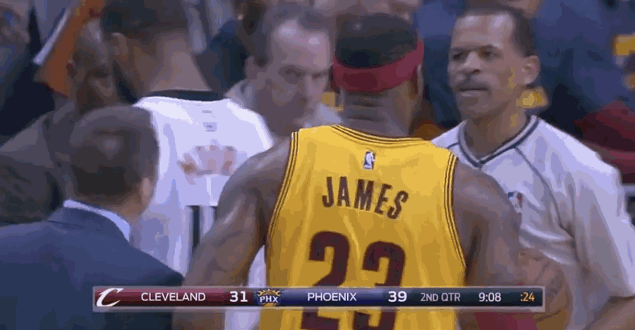 LeBron Moves Coach Blatt Aside To Attend To Grown Folks&#39; Business