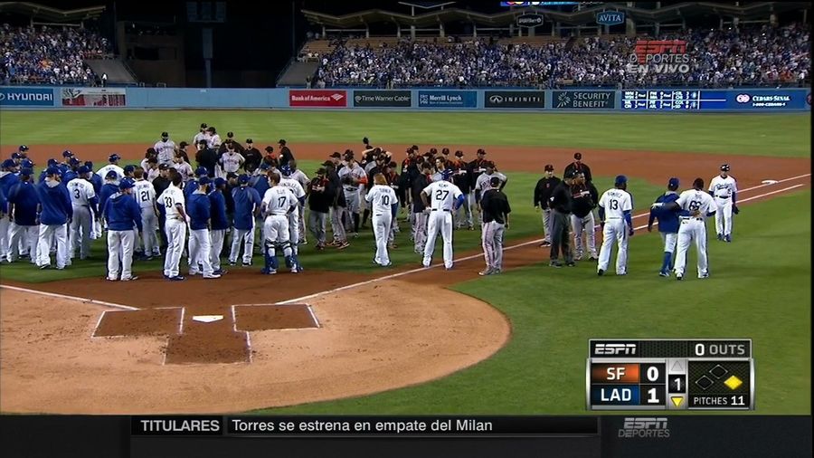 Bumgarner Hits Puig, Sets Off Bench-Clearing Panel Discussion