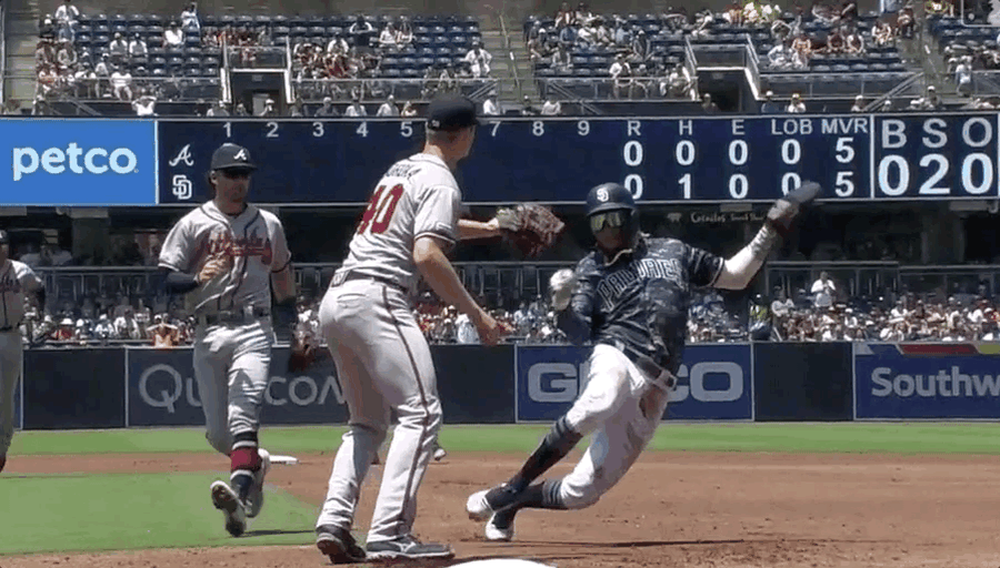 Fernando Tatis Jr. Bends Fabric Of Space And Time, Avoids Getting Tagged Out