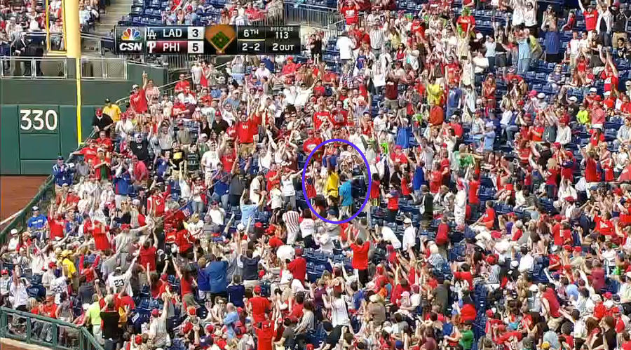 Philly Vendor Catches Foul Ball In Beer Bucket On His Head