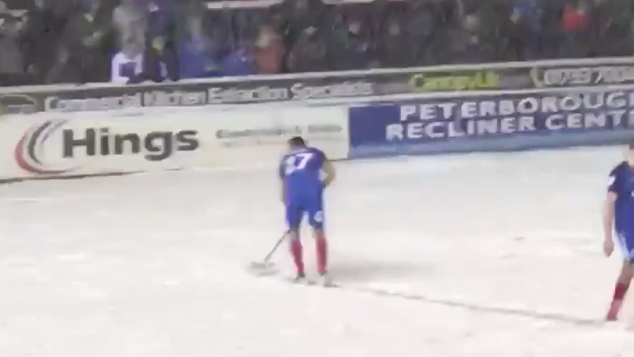 Peterborough United Desperately Sweeps To End Snow Delay
