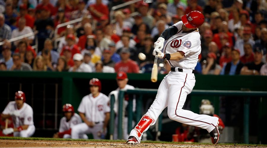 Bryce Harper Finally Got A Pitch To Swing At And He Dinged A Huge Dang Dong