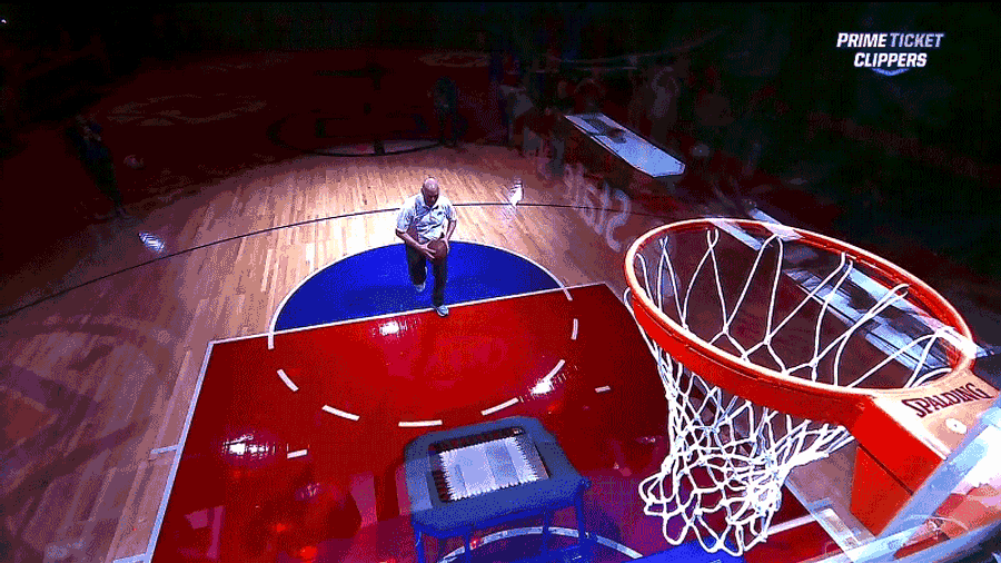 Steve Ballmer Trampoline Dunk? Steve Ballmer Trampoline Dunk.