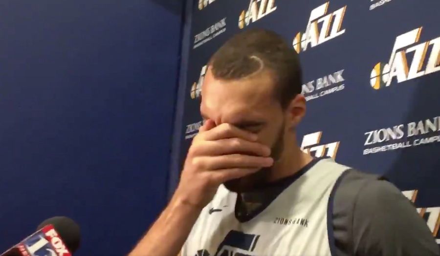 Rudy Gobert Breaks Down In Tears While Talking About His All-Star Snub