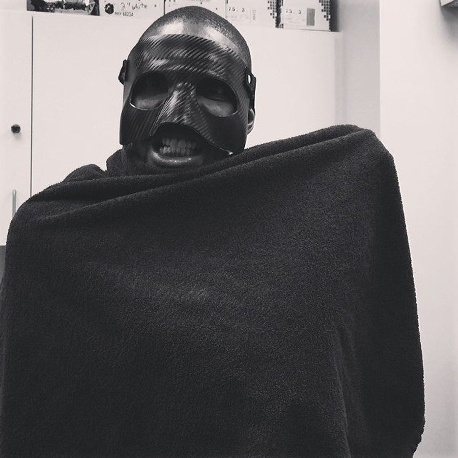 Chris Bosh Takes LeBron&#39;s Mask, Becomes Boshman
