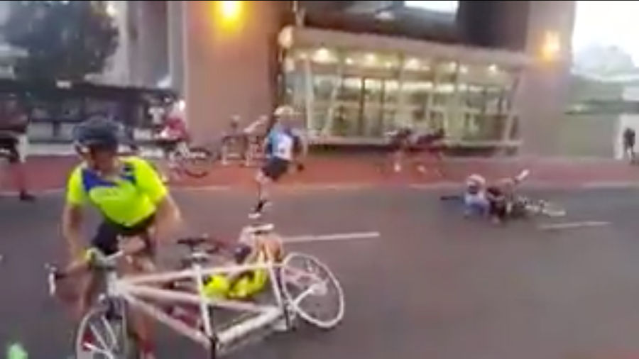 Let's Watch A Terrifying Wind Blow These Cyclists Off Their Bikes