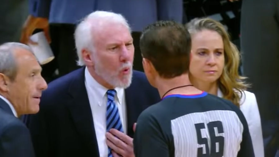 Gregg Popovich Gets Himself Ejected Just 63 Seconds Into Spurs Game
