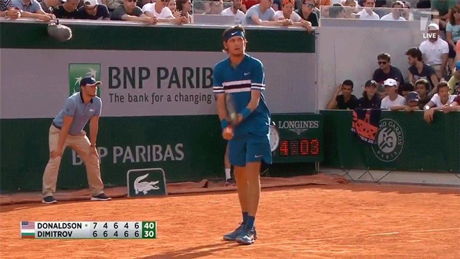 Jared Donaldson's Legs Cramped Up, So He Had To Serve Underhand
