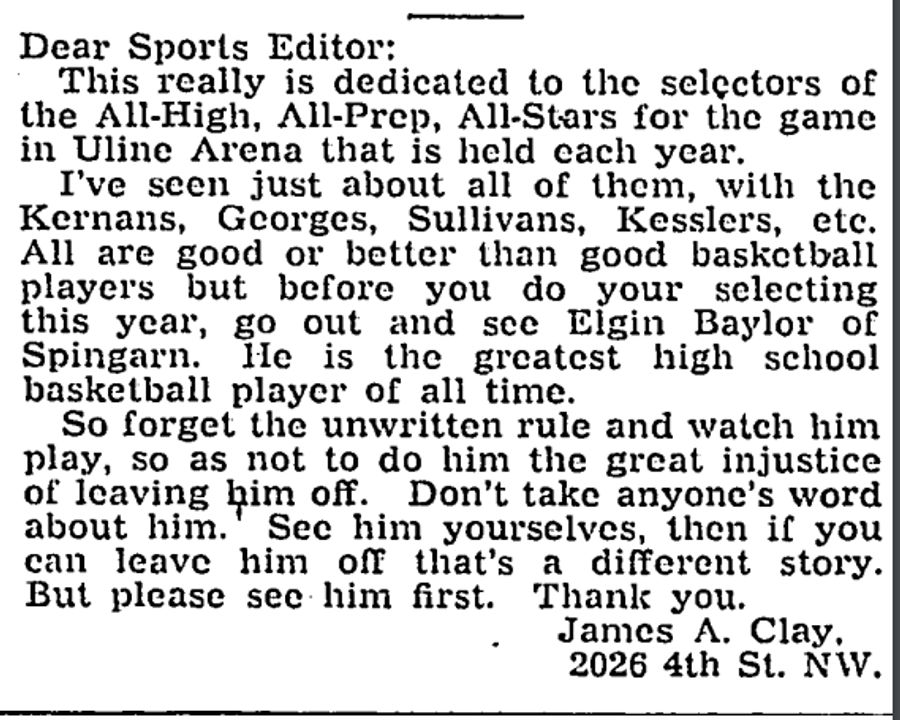 Elgin Baylor Is Finally Ready To Tell People He Was Great