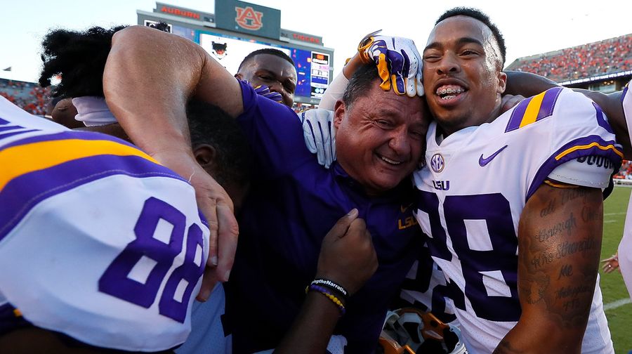 "Fuck Them Is Right!": Ed Orgeron Is Hollerin' And LSU Looks Good