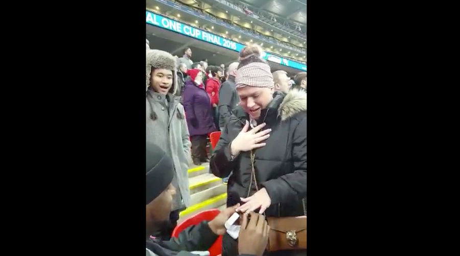 Cussing British Guy Soundtracks Mohamed Sanu&#39;s Marriage Proposal At The League Cup Final