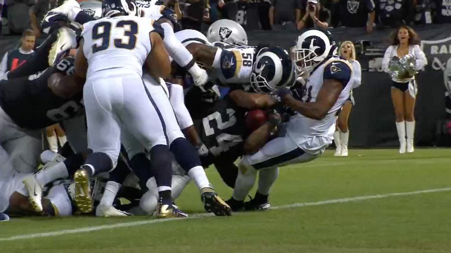 Marshawn Lynch Puts Both Teams On His Back For The First Touchdown Of The Gruden Era