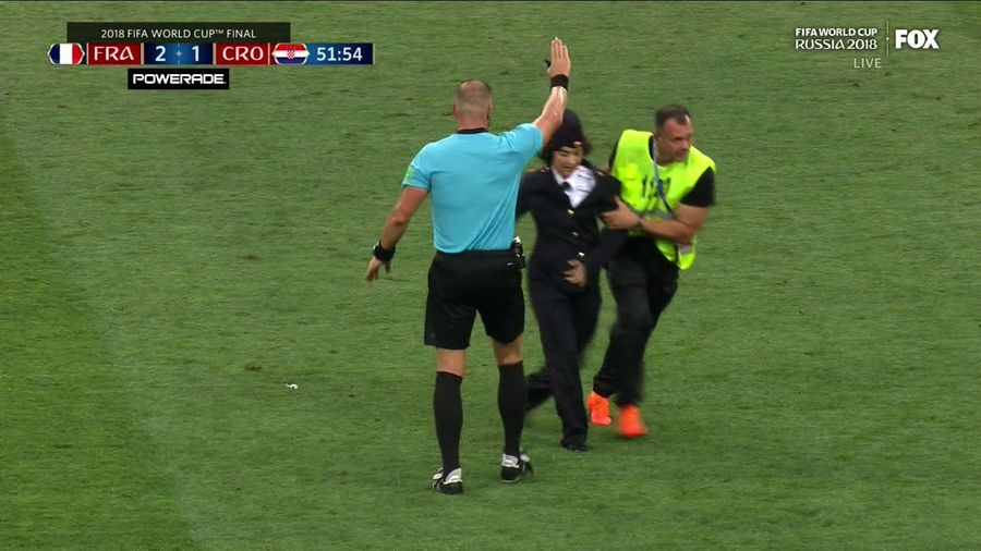 Idiots On The Field Disrupt World Cup Final; Pussy Riot Claims Responsibility