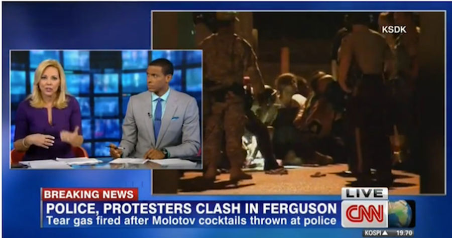 CNN Anchor Suggests Police Use Water Cannons On Ferguson Protesters