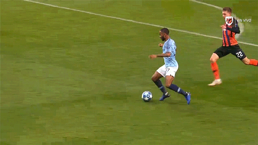 Raheem Sterling Wins A Penalty By Tripping Over Himself