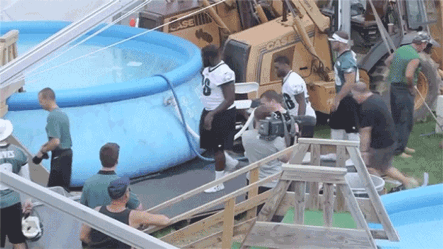 Just Chip Kelly Belly-Flopping Into A Big Pool Of Water