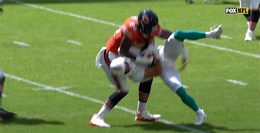 Leonard Floyd Suplexed Danny Amendola Into The Turf And Gifted The Dolphins A Score<em></em>