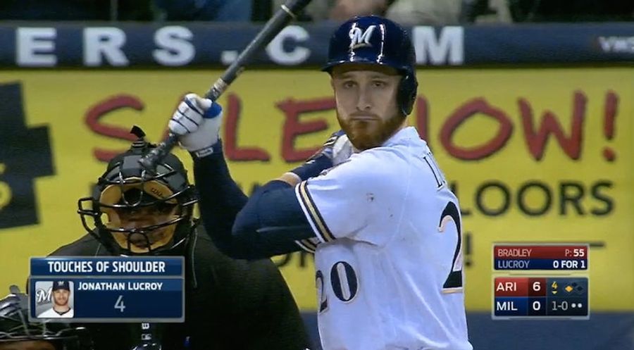 Jonathan Lucroy Has A Quirk When He Bats