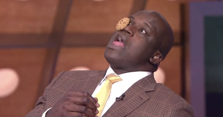 Shaq Attempts The Cookie Face Challenge