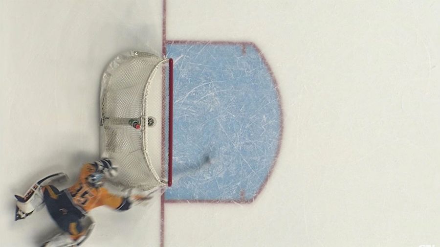 Pekka Rinne Scrambles For Incredible Desperation Save After Puck Takes Wild Bounce