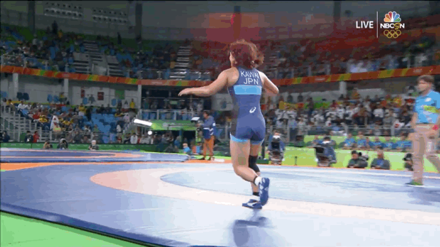 Wrestling Gold Medalist Has The Best Celebration Of The Olympics