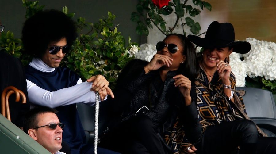 Prince At The French Open With A Scepter