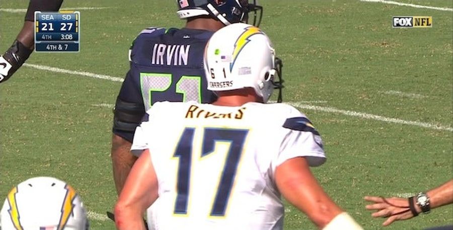 Philip Rivers&#39;s Helmet Pays Tribute To The Only Center He&#39;s Ever Known