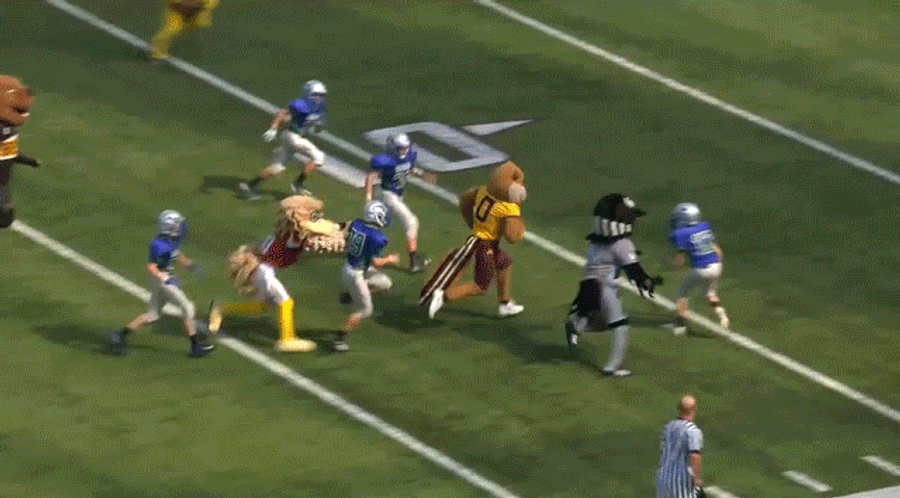 Goldy Gopher <em></em>Trucks Child, Celebrates Horrifyingly