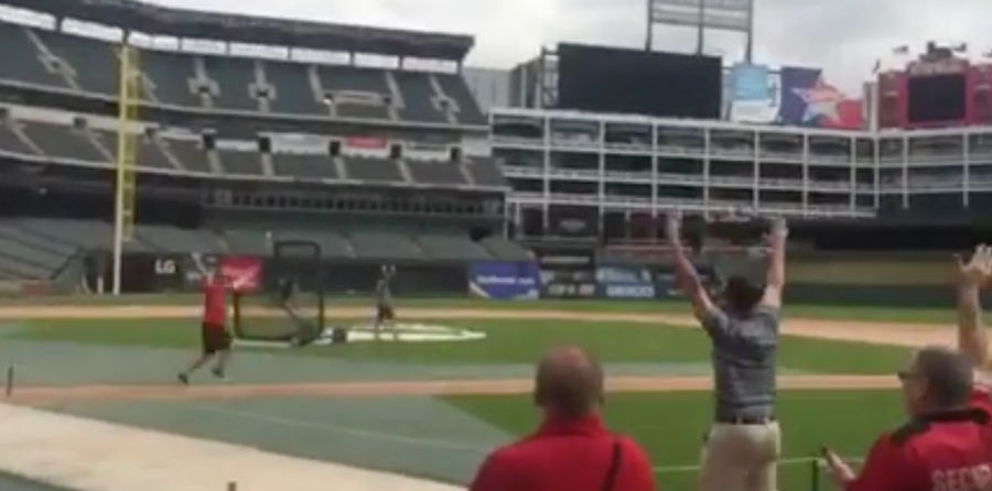 Rangers Fan Hits A Dinger To Win Season Tickets For His Whole Family