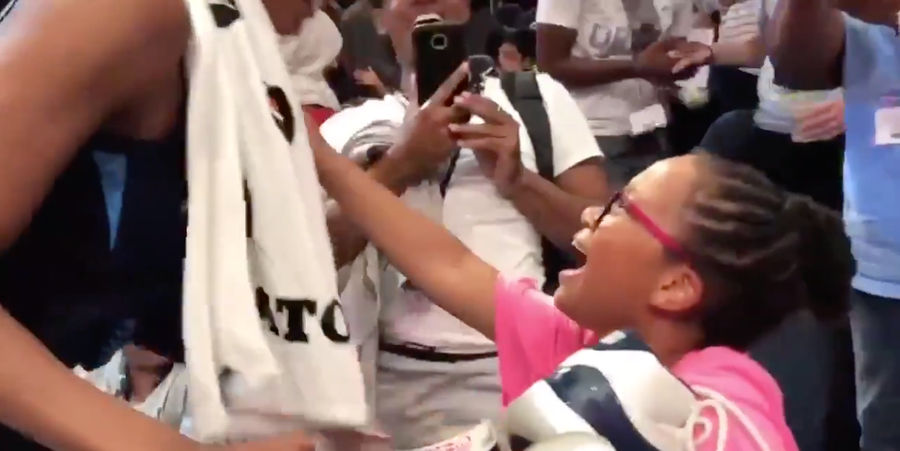 Brittney Sykes Gave A 9-Year-Old Fan Her Shoes And The Girl Could Not Physically Handle Being So Happy