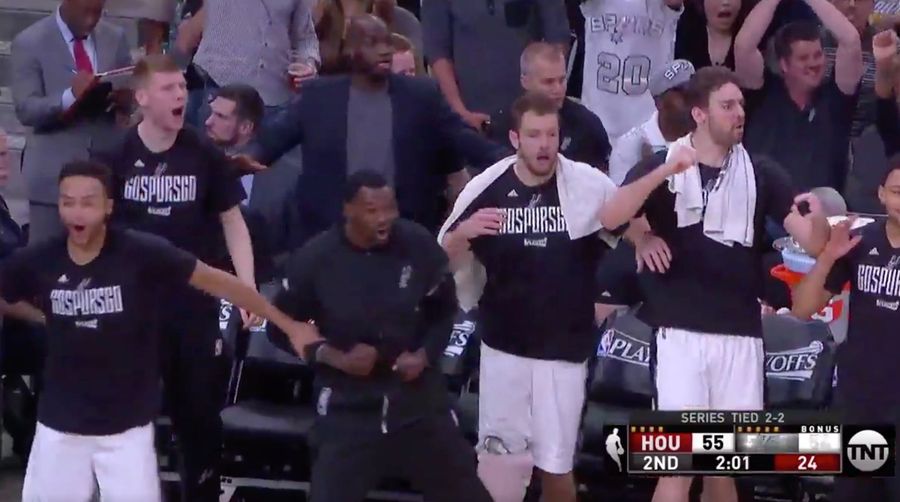 Manu Ginobili Dunks On Father Time