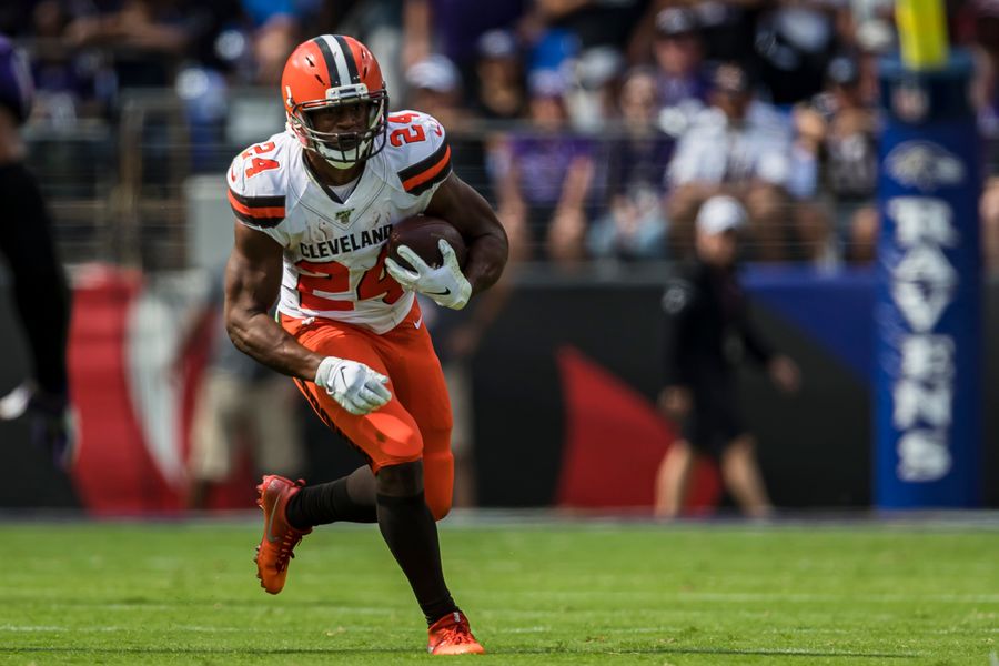 Nick Chubb Pantsed The Ravens' Defense And Shoved Them Into A Puddle